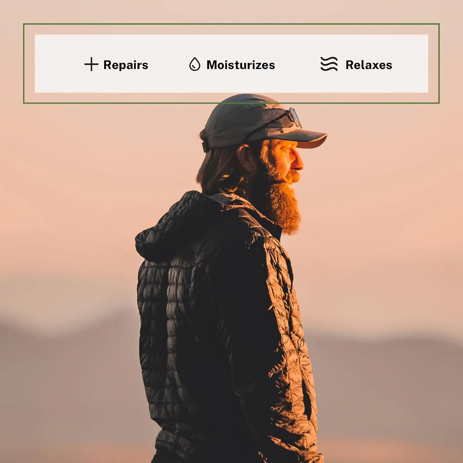 Live Bearded Complete Beard Grooming Kit - Wash, Conditioner, Butter and Oil - Made in the USA with All-Natural Ingredients - Mens Groom Set | Straight Up Unscented - Fragrance-Free