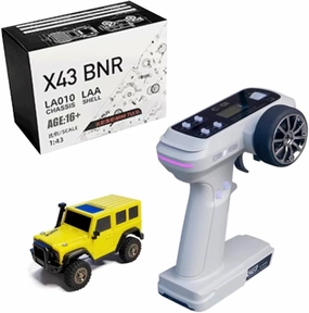 LOCHE RC Climbing Car, X43 1/43 RC Electric Mini Climbing Vehicle Remote Control Car, High Speed 2.4G All Terrain Off-Road Truck Toy Gifts for Boys and Adults - RTR Version