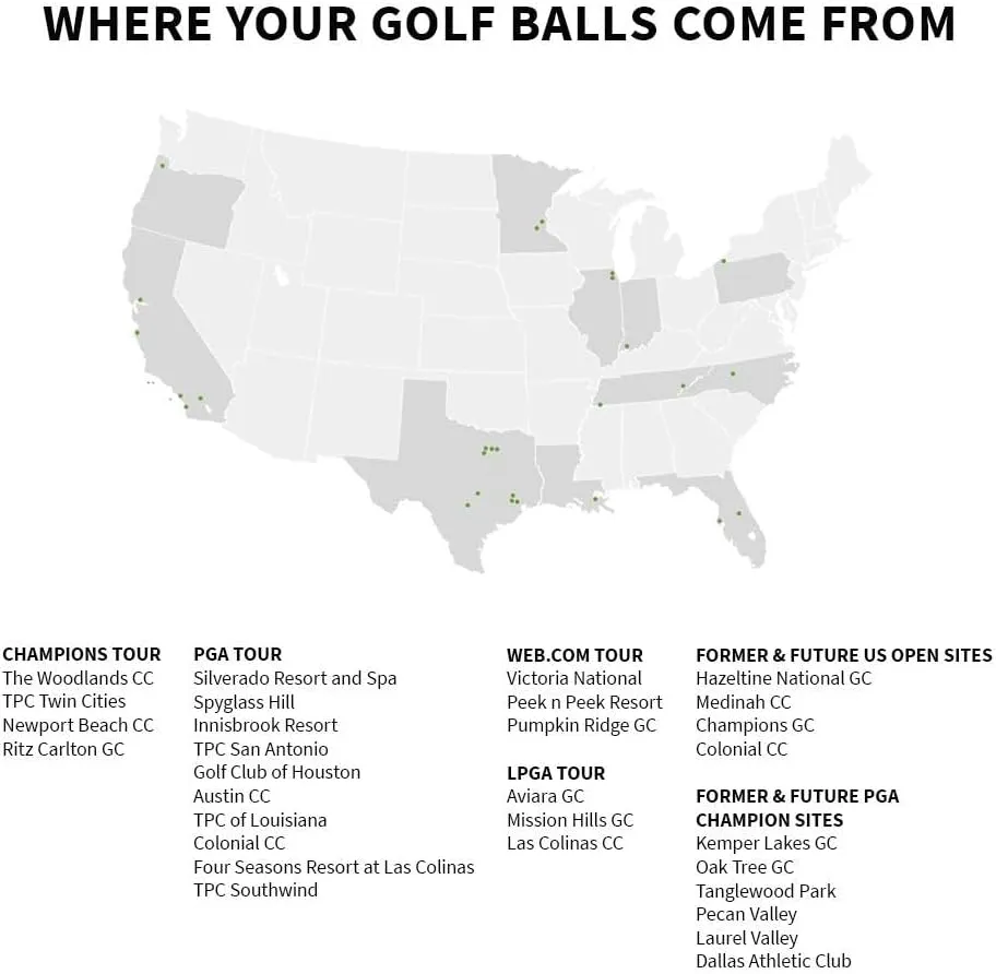 LostGolfBalls - Kirkland Signature Golf Balls in Mint Condition, Recycled Used Golf Balls, AAAAA Quality Quality, White
