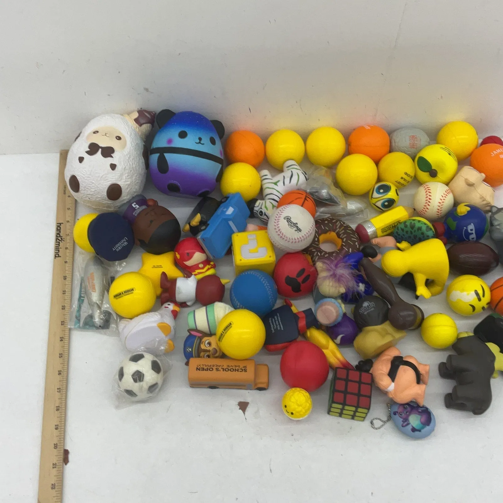 LOT 5 lbs Squishy Soft Foam Stress Ball Fidget Toys Cute Smiley Animal Figures