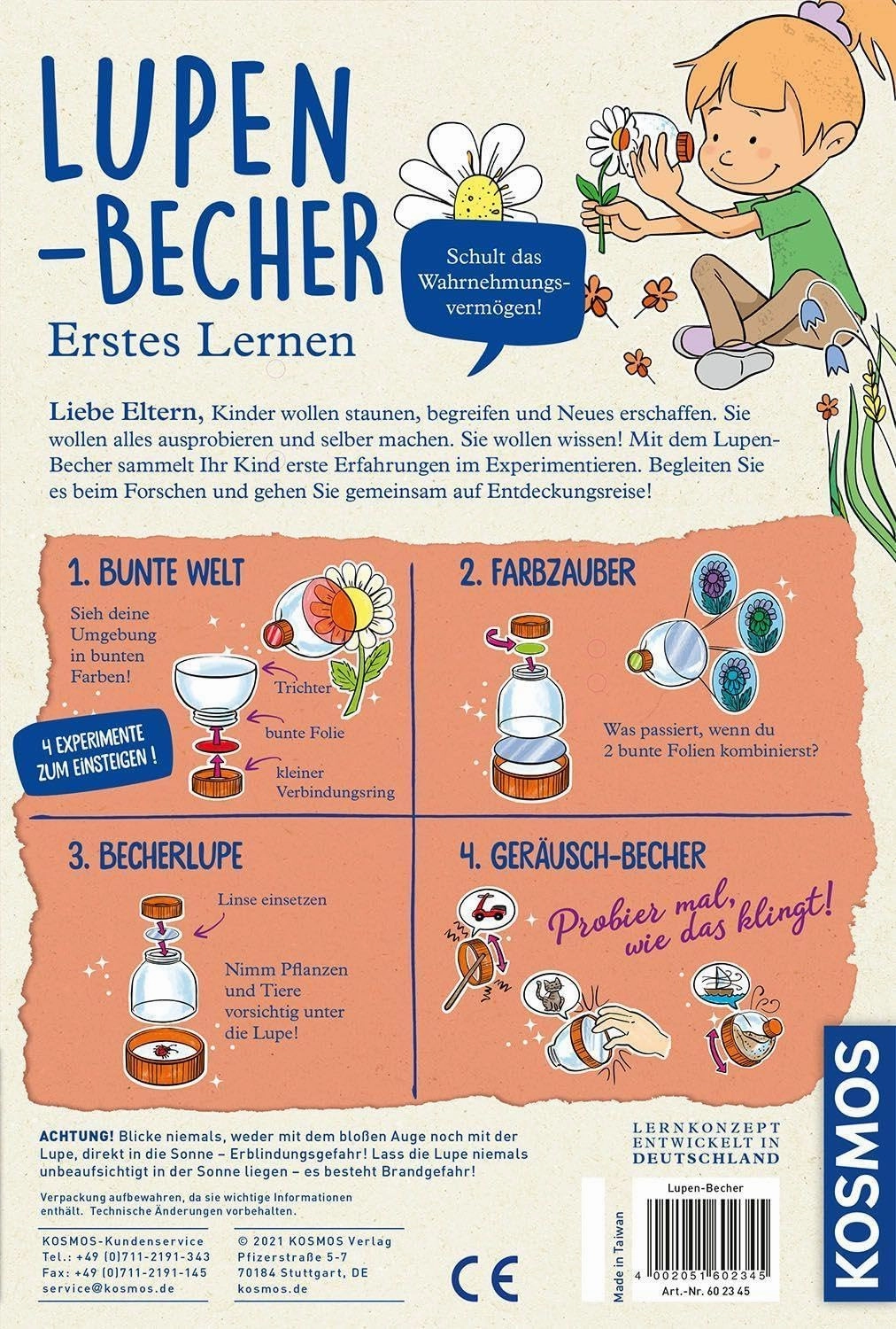 Lupen-Becher - Erstes Lernen (Experimentierkasten)