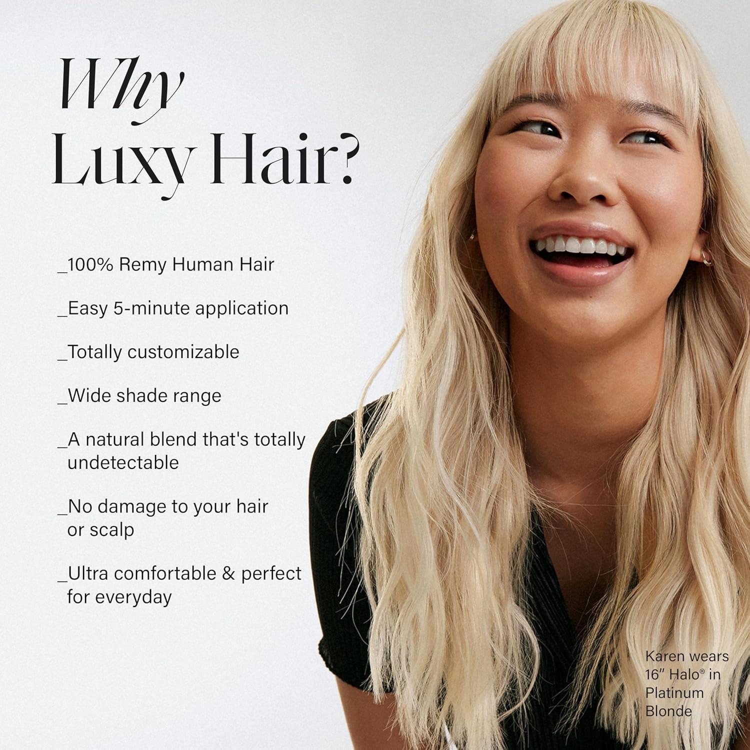 Luxy 100% Remy Human Hair – Halo Clip-In Hair Extensions –Natural Looking Volume & Length - One-Piece - Easy 5-Min Application 180 grams 20" Chestnut Brown Halo