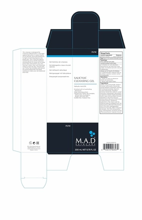 M.A.D SKINCARE MAXIMUM ACTIVE DERMACEUTICALS Anti-Acne Duo Set - Salicylic Cleansing Gel - Breakout Control Daily Moisturizer