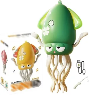 Magic Dancing Octopus Toy, Smart Tentacle Explorer, Playful Crazy 8-Leg Auto-Dance Octopus Toy, Crawling Dancing Automatic Obstacle Sensor Toys, Wiggly Wonder Octopuss Pet Toys for Indoor Cat Dog(Gree