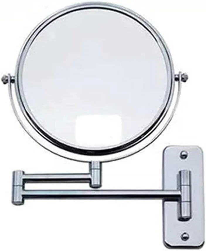 Makeup Mirror Vanity Mirror Wall Mount Makeup Mirror,Metal Folding High-Definition Vanity Mirror Double-Sided Mirror Bathroom Beauty Mirror Cosmetic Mirror,7 inch