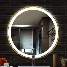 Makeup Mirror, Makeup Mirror Interiors Decorative Wall Mounted Mirror,Explosion-Proof No Nail Needed Bedroom Living Room Hallway Any Room Wall-Mounted Vanity Mirrors