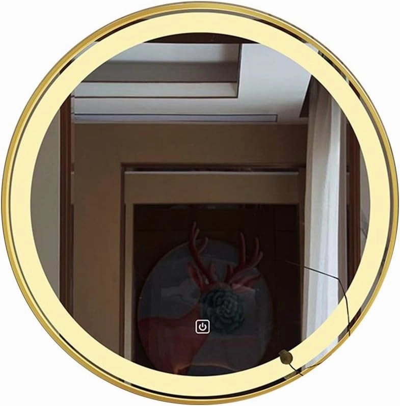 Makeup Mirror, Makeup Mirror Interiors Decorative Wall Mounted Mirror,Explosion-Proof No Nail Needed Bedroom Living Room Hallway Any Room Wall-Mounted Vanity Mirrors