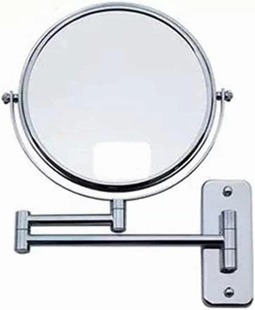 Makeup Mirror Vanity Mirror Wall Mount Makeup Mirror,Metal Folding High-Definition Vanity Mirror Double-Sided Mirror Bathroom Beauty Mirror Cosmetic Mirror(6 inch)