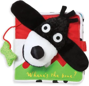 Manhattan Toy Soft Activity Book with Tethered Toy, Where's The Bone?