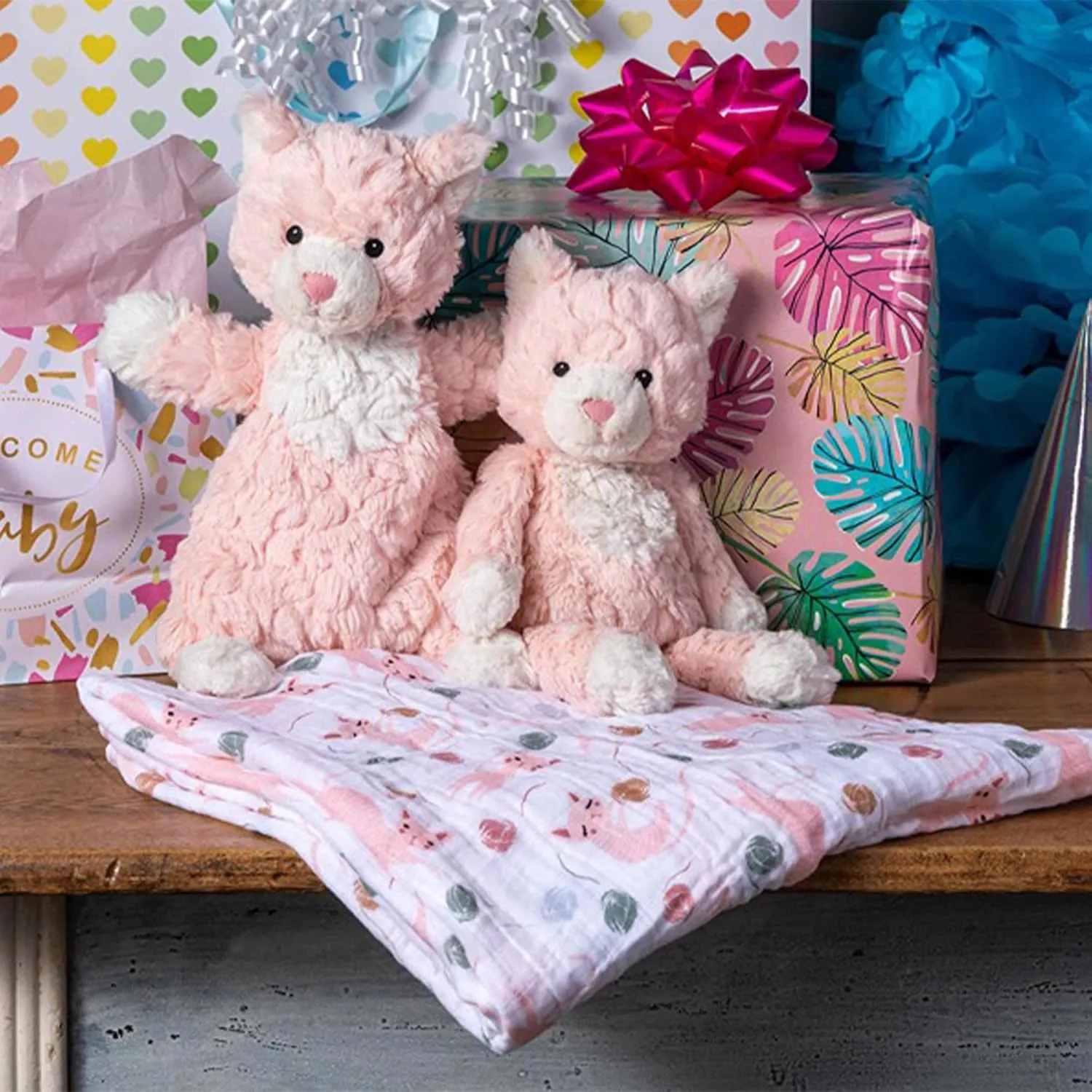 Mary Meyer Putty Nursery Lovey Soft Toy, 11-Inches, Pink Kitty