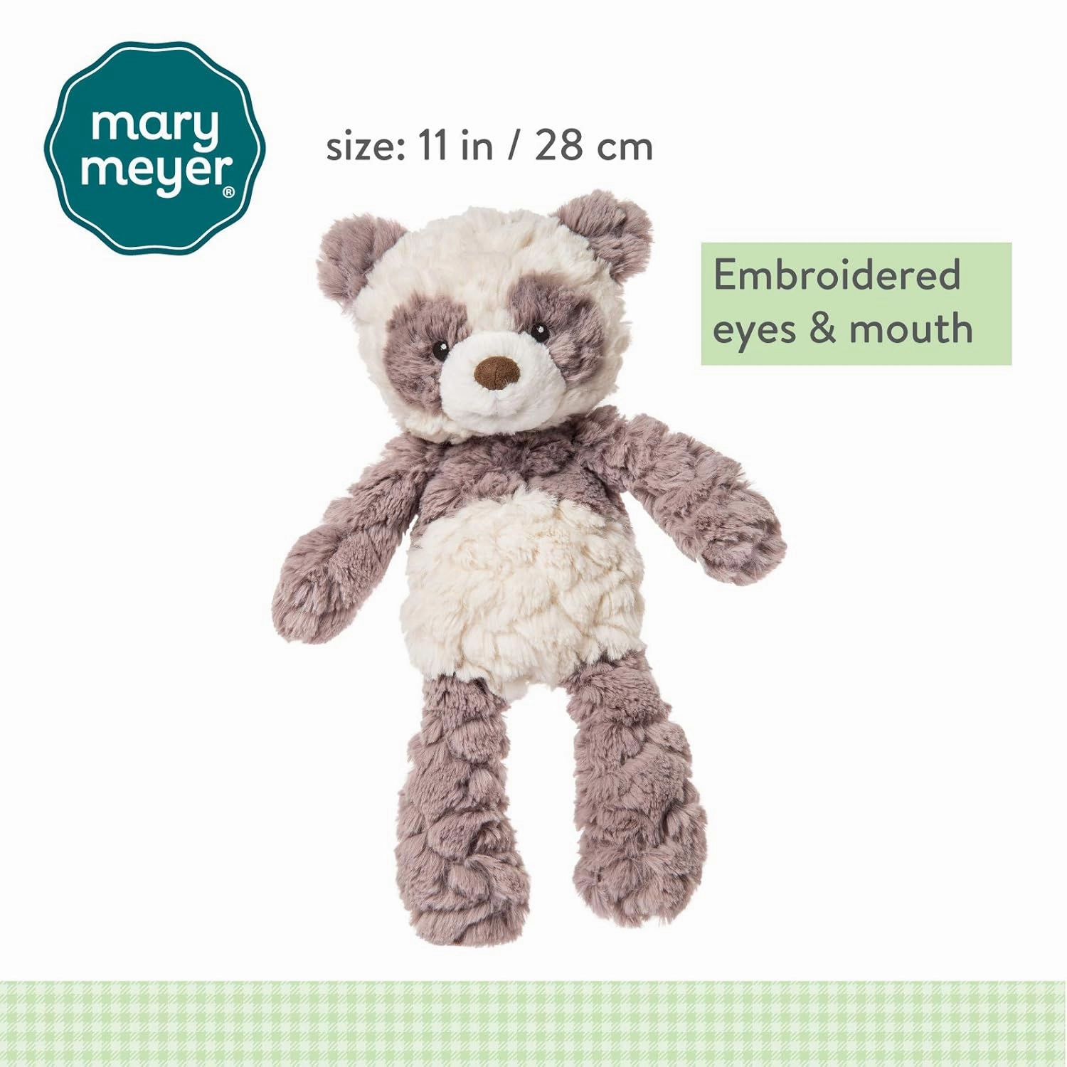 Mary Meyer Putty Nursery Soft Toy, Panda, 11 Inch (Pack of 1)