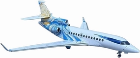 Metal Aircraft Model 1/200 Scale for Dassault Falcon 7X N666ZL Metallic Model Aircraft Home Decoration Models Aviation Enthusiasts