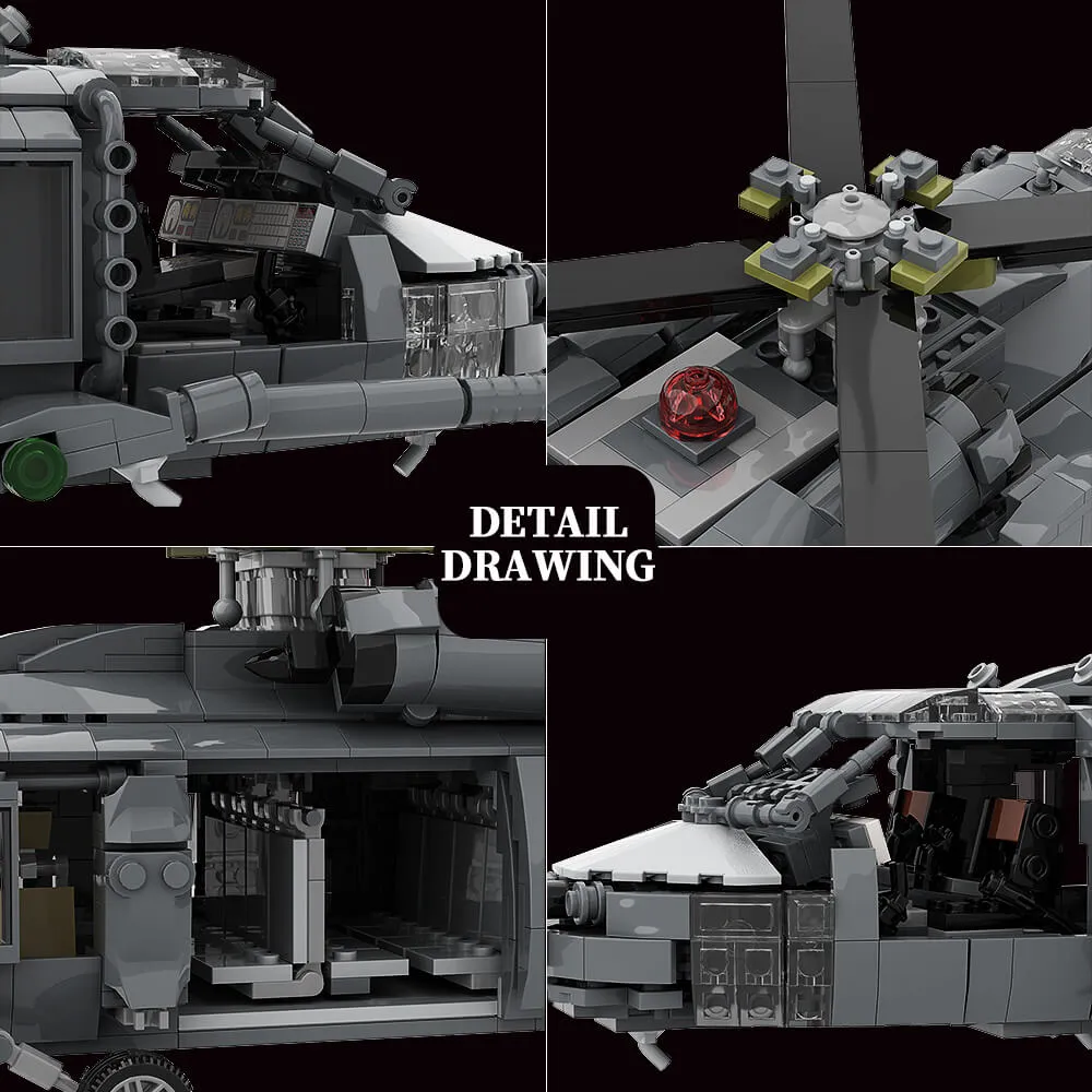 MH-60L pave hawk MOC 1213pcs