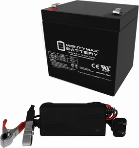 Mighty Max Battery 12V 5AH Replacement Battery for Mini-X XC50GTB Scooter   12V Charger