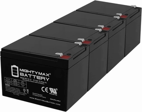 Mighty Max Battery ML12-12 - 12V 12AH F2 Battery for Hoveround Activa Mini Wheelchair - 4 Pack
