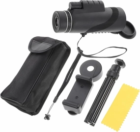 Mikinona Spotting Scope 12x50 Phone Telescope Wide Angle Lens for Smartphones Telescope for Adults