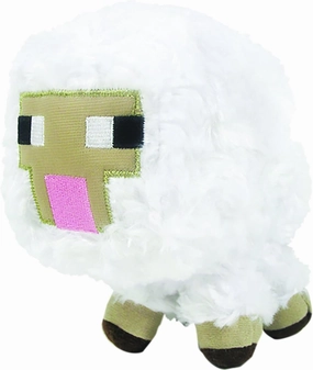 Minecraft Baby Sheep Plush Toy - Soft, Yellow Stuffed Animal Figure, 5.5" Tall, Ages 12  Months