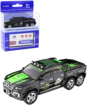 Mini Rc Drift Car, 1/64 Scale Alloy Truck, Remote Control 4x4 Off-Road Vehicle, USB Rechargeable, Mini Toys for Kids Adult