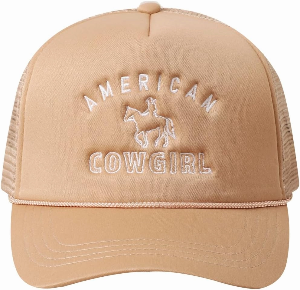 MIRMARU Retro Foam Mesh Trucker hat Trendy Design Summer Baseball Cap for Womens
