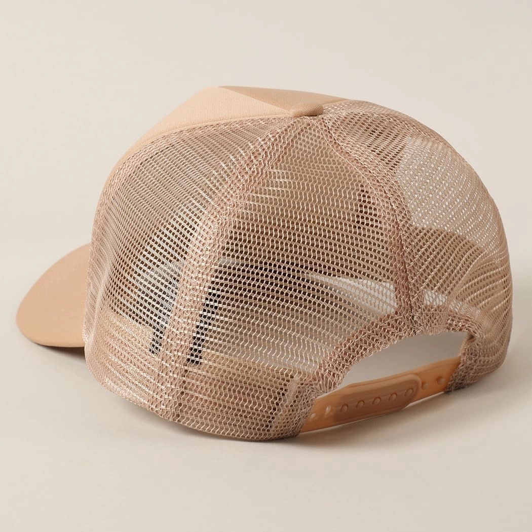 MIRMARU Retro Foam Mesh Trucker hat Trendy Design Summer Baseball Cap for Womens