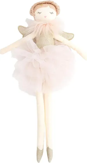 MON AMI Angel Stuffed Doll - 15", Soft Elegant Plush Doll for Little Girls, Use as Toy or Room Decor