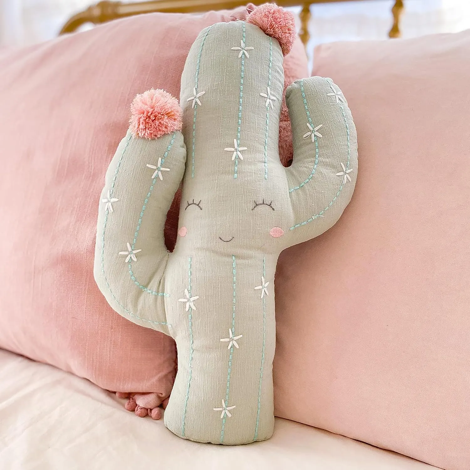 MON AMI Soft Plush Cactus Toy – 18”, Cactus Shaped Toy, Plush & Decorative Accessory for Child’s Bed/Couch