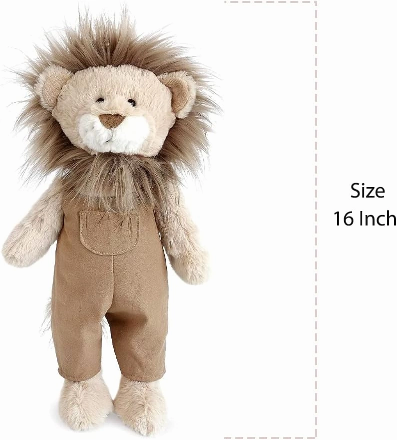 MON AMI Leon The Lion Stuffed Animal – 16”, Soft & Cuddly Lion Plush, Use as Toy or Nursery Room Décor, Wild Animals, Great for Kids of All Ages