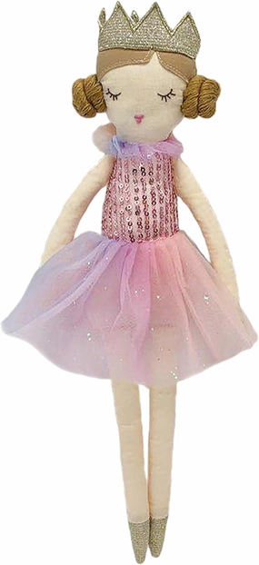 MON AMI Magali Rainbow Princess – 15”, Soft & Elegant Stuffed Plush Princess Doll for Kids of All Ages, Use as Toy or Room Décor