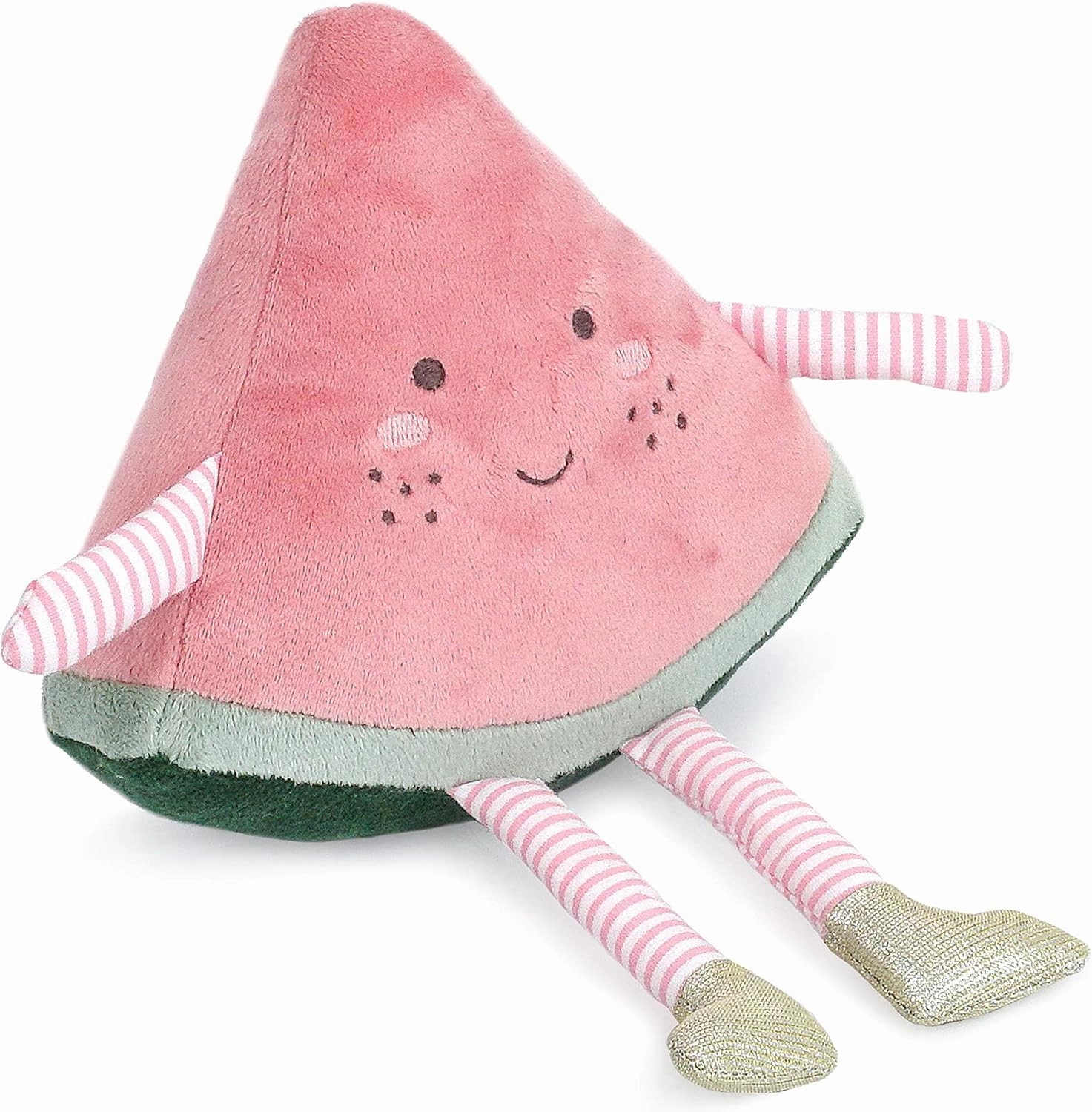 MON AMI Premium Water-Melonie Soft Stuffed Plush Toy 10”, Whimsical Adorable Face - Handcrafted Squishable Fruit Doll, Perfect for Décor or Play
