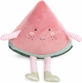MON AMI Premium Water-Melonie Soft Stuffed Plush Toy 10”, Whimsical Adorable Face - Handcrafted Squishable Fruit Doll, Perfect for Décor or Play