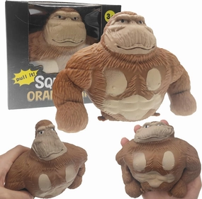 Monkey Toy Figure for Kids and Adults, Decompress and Stretch Stress Gorilla, Stress Relief Toy for Children and Adults, Gift for Easter, Birthday
