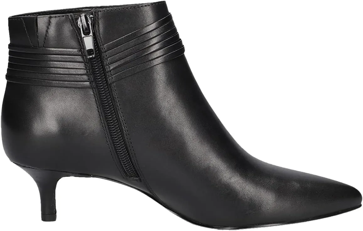 MOOMMO Women Low Kitten Heel Suede Ankle Boots Bow Pointed Closed Toe Zipper Chelsea Boots 2" Heels Buckle Strap Faux Suede Boot Zip Up Short Dress Booties Fall Office Wedding Comfy Cute 4-11 M US