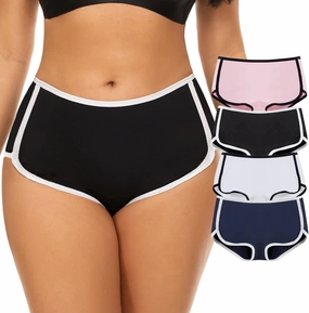 Mordlanka Women Boyshorts Underwear Cotton Panties Stretch Boxer Brief…