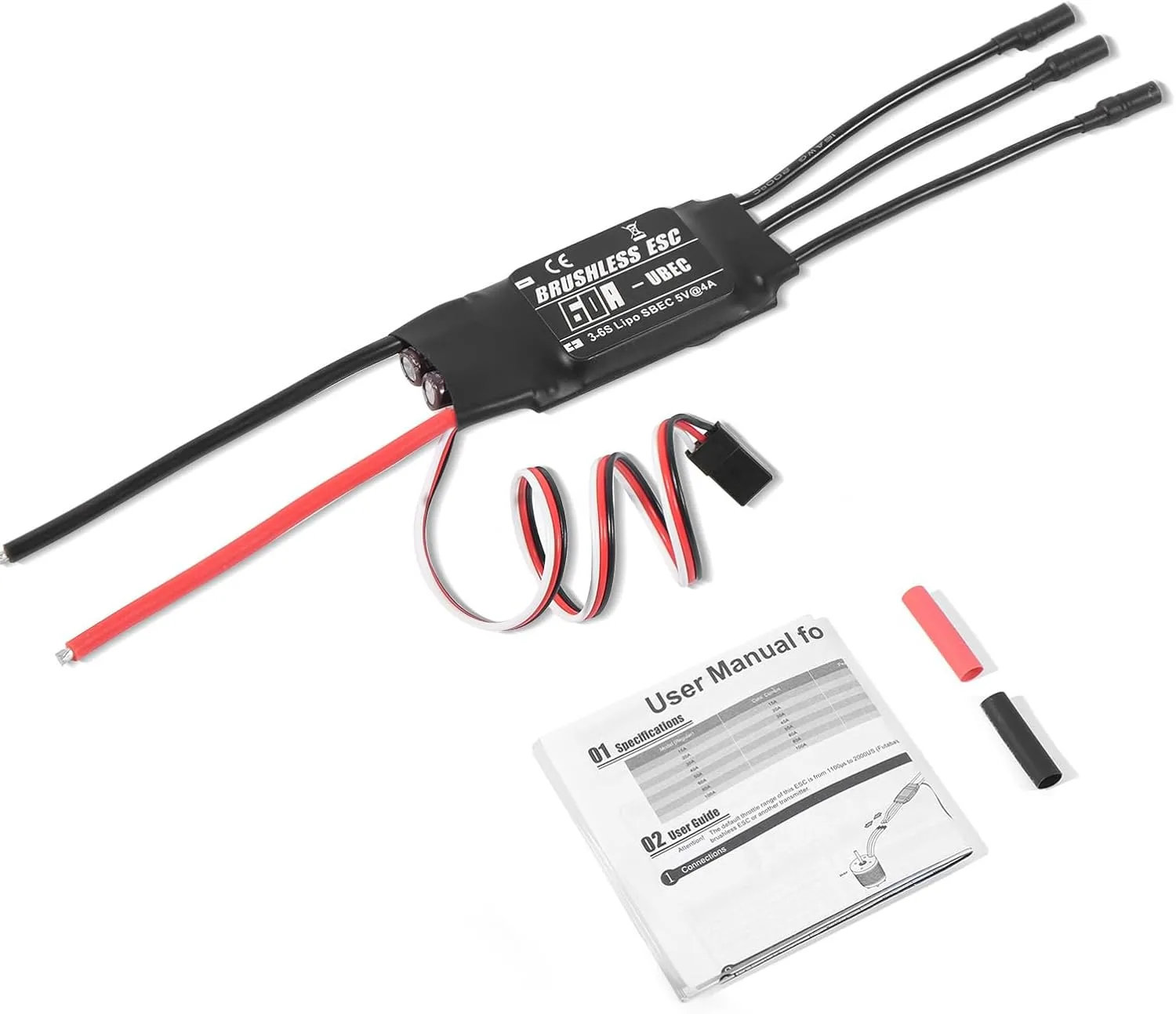 Multipurpose Brushless Electronic Speed Controller High Performances For Models Including Helicopters &