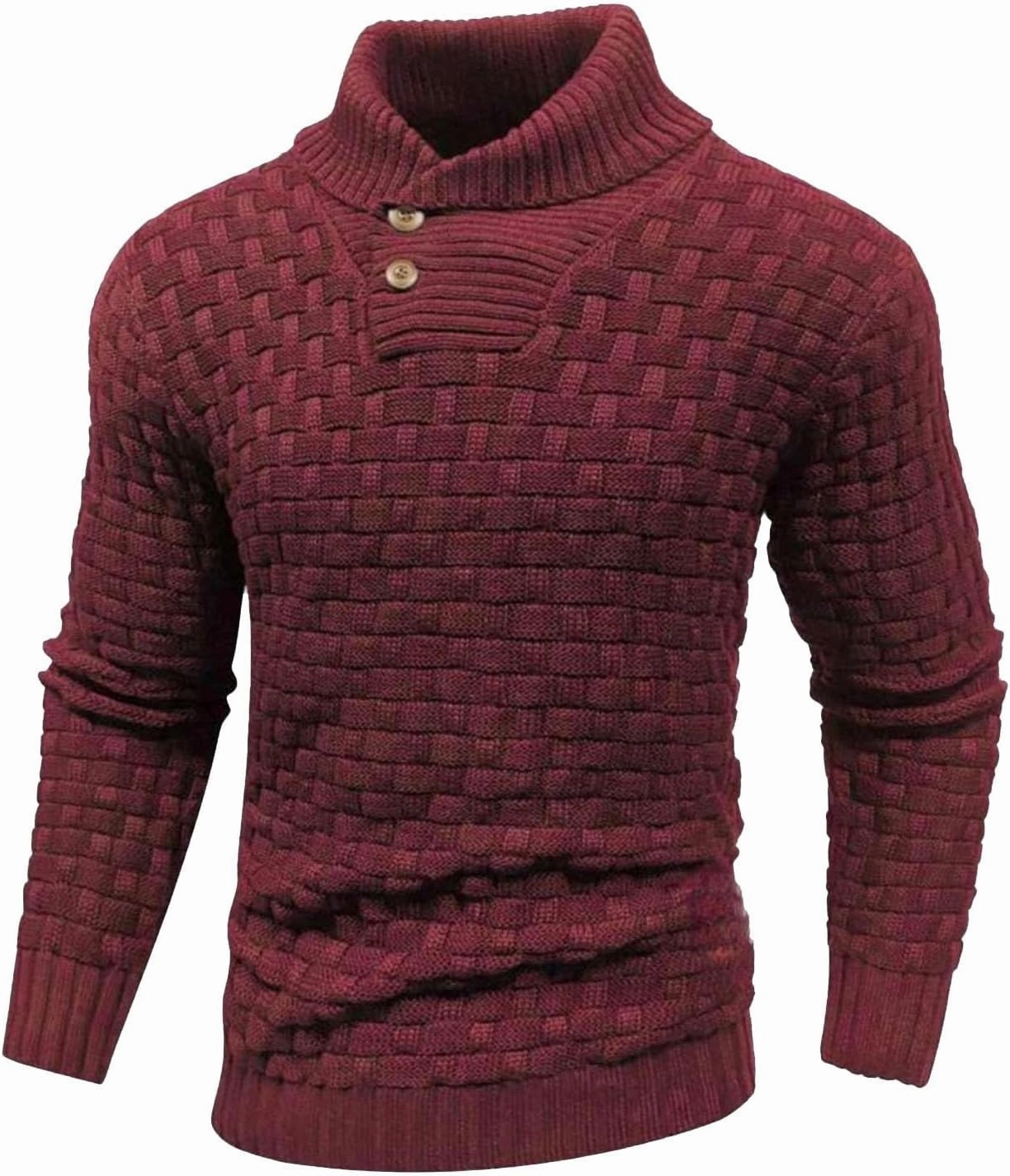 Muscularfit Mens Button Sweaters Casual Fashion Design Turtleneck Sweater Lightweight Knitted Pullover Sweaters Fall Outfits