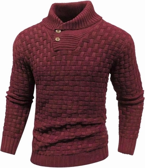 Muscularfit Mens Button Sweaters Casual Fashion Design Turtleneck Sweater Lightweight Knitted Pullover Sweaters Fall Outfits