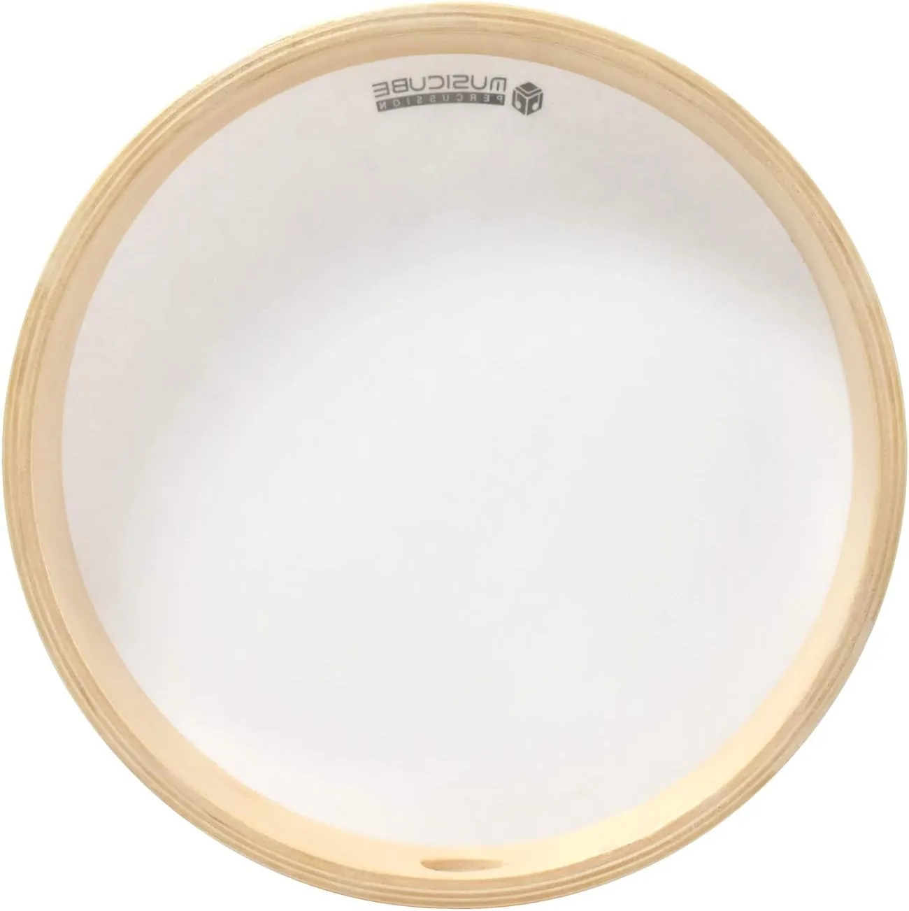 MUSICUBE 10-Inch Hand Drum for Adult Kids Natural Wooden Hand Drum Educational Hand-Held Percussion Instrument Toys for Home School Party Supplies Mallet Included