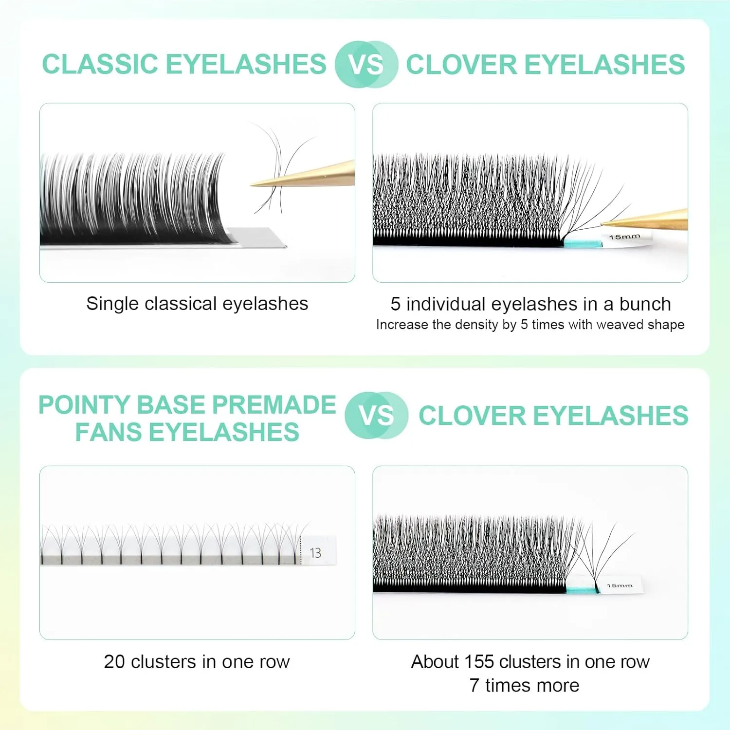 NAGARAKU 5D W Shape Eyelash Extension Supplies Natural Soft Volume 0.07mm D curl 8-15mm Mix Premade Fans Faux Mink Matte Black Cluster Easy Fanning False Lashes