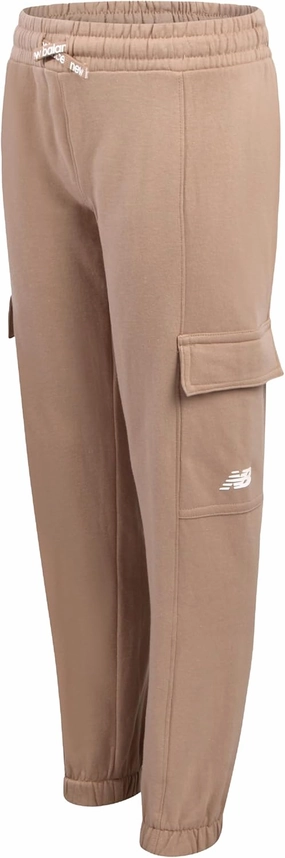 New Balance Girls' Sweatpants - Soft Cotton Blend Fleece Athletic Performance Joggers with Drawstring & Pockets (Sizes: 8-16)