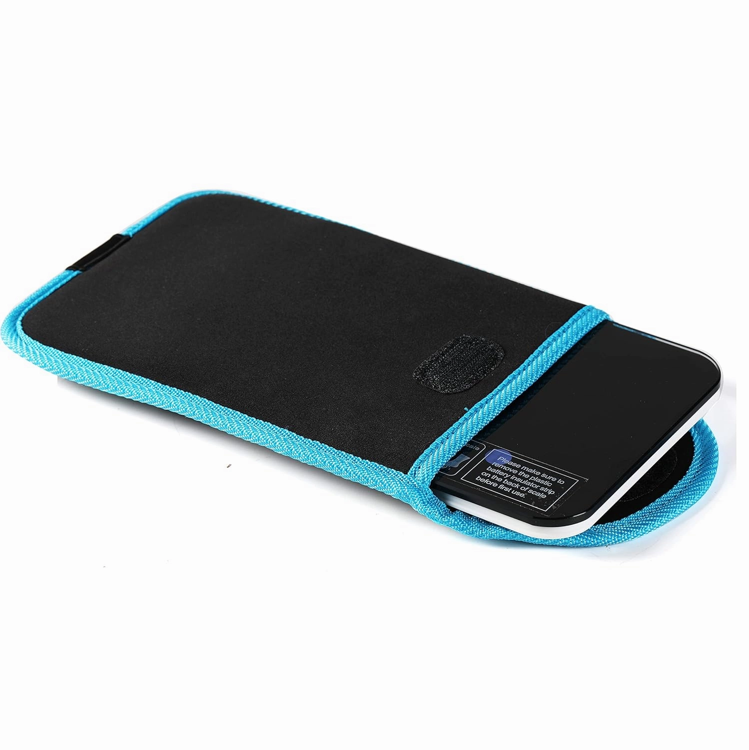 NewlineNY Step-on Super Mini Smallest Travel Bathroom Scale with Protection Sleeve: SBB0638SM-TW(Trendy Wave) S002BU
