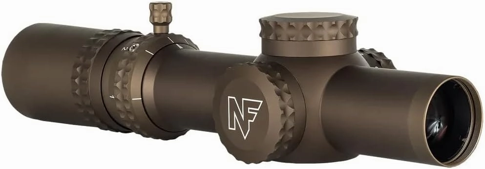 NIGHTFORCE ATACR 1-8×24mm .1 Mil-Radian Capped Turrets Daylight Visible F1/FFP FC-DMX Reticle 34mm Tube Hunting Gun Scope
