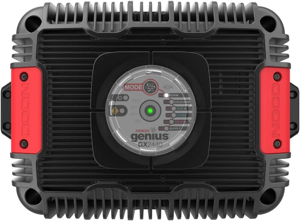 NOCO Genius GX2440 40A Smart Onboard Battery Charger, 24V Commercial Charger, Battery Maintainer and Desulfator for Golf Carts, Pallet Jacks, Floor Scrubbers, Scissor Lifts, and Industrial Equipment