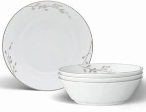 Noritake Birchwood Set of 4 Soup Bowls, 7", 20 oz.