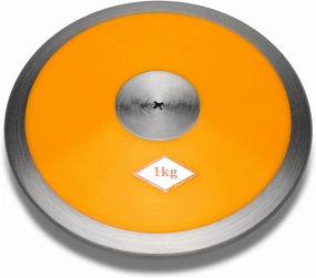 Nylon Discus 1kg, 1kg Discus Track and Field, Suitable for Beginners Girls Discus 1kg 68% Rim Weight, 1 kg Discuses for Sports, Competition & Practice Track Discus, Robust Steel Edge Rims 1K Discuss