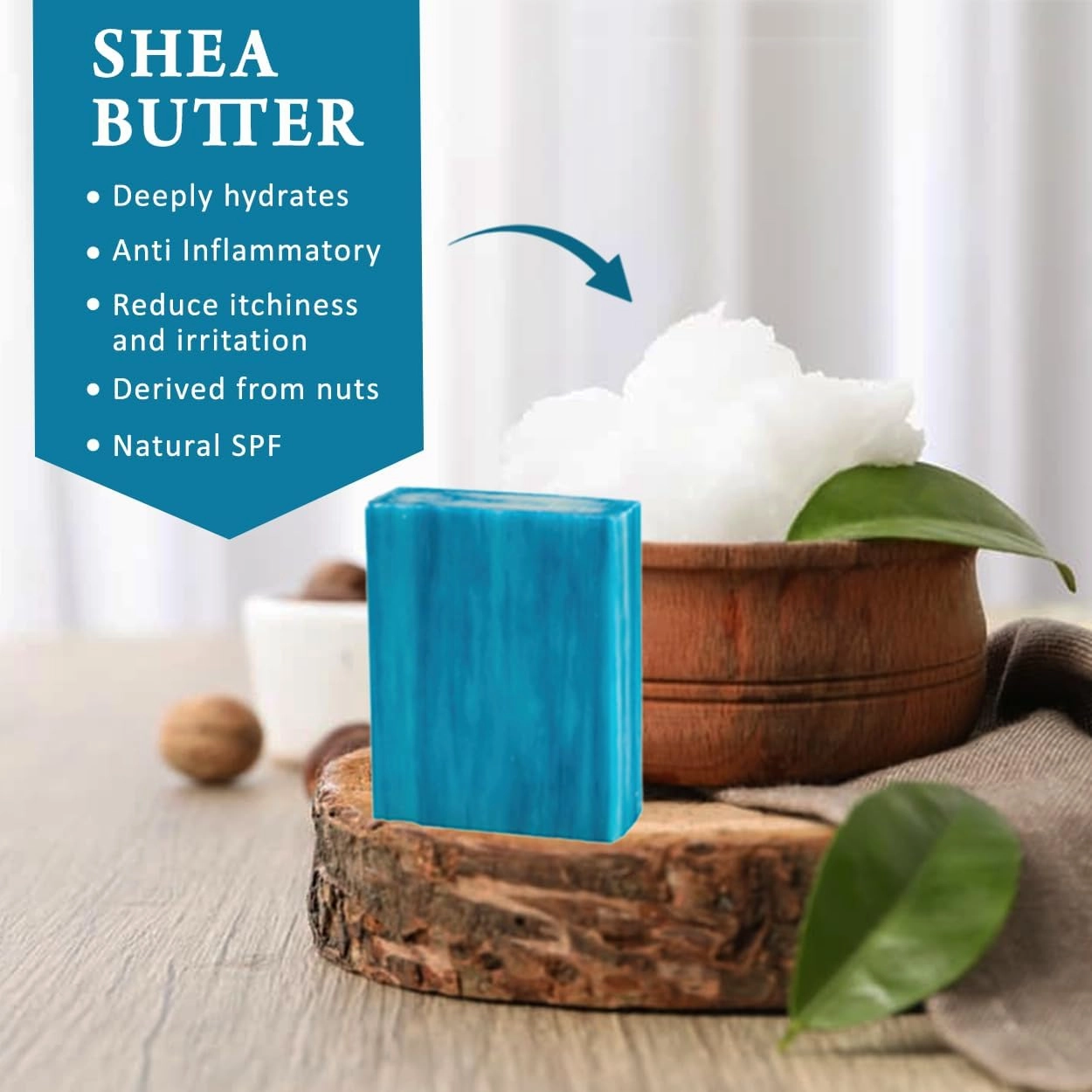 Ocean Breeze Scented Natural Soap Bars (5 Bars), 3.5oz Moisturizing French Triple Milled Soap Bars Enriched with Shea Butter - Pure Plant Oil Bath & Body
