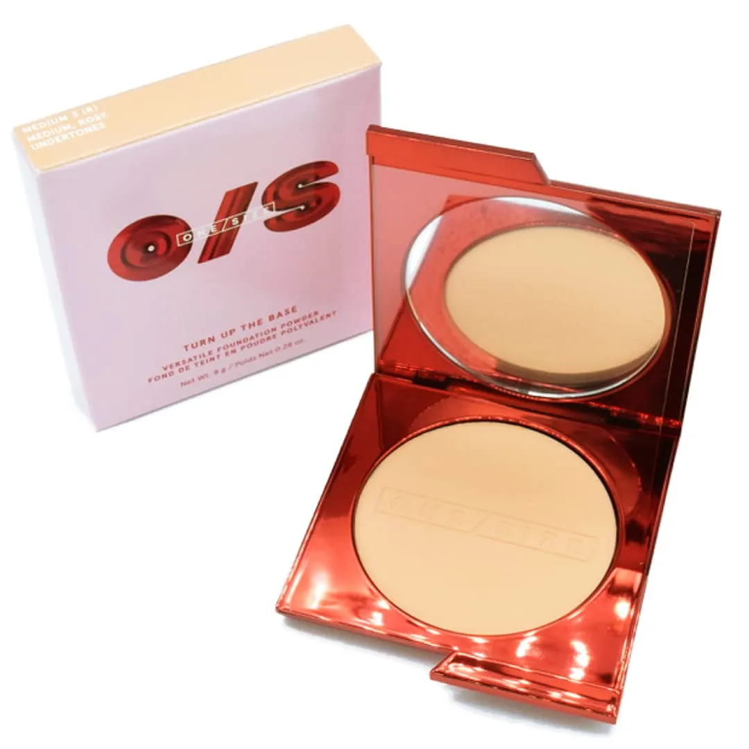 One size One Size Patrick Starrr Turn Up The Base Powder Foundation - Medium 3 (R) - Medium, Rosy Undertones - Face Pressed Powder Makeup Foundation Medium-to-Full Coverage, Soft Matte Finish