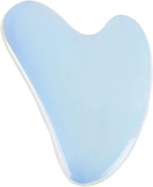 Opal Jade Face Mask Natural Stone Jade Roller Guasha Board Set Facial Massager Gouache Scraper Jade Eye Mask Massager Roller Set,Gua Sha No Box