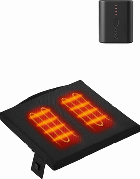 ORORO Portable Heated Cushion with Battery, USB Heated Seat Cushion for Office Chair, Stadium (Charger Not Included)