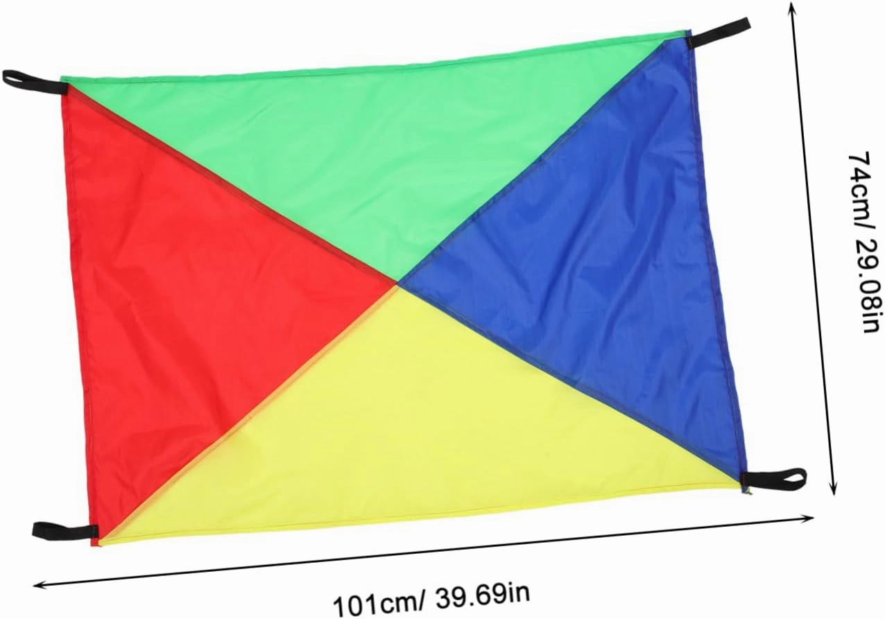 Outdoor Rainbow Balloon Umbrella Sensory Fitness Equipment for Playtime Includes Cloth Colorful Balls