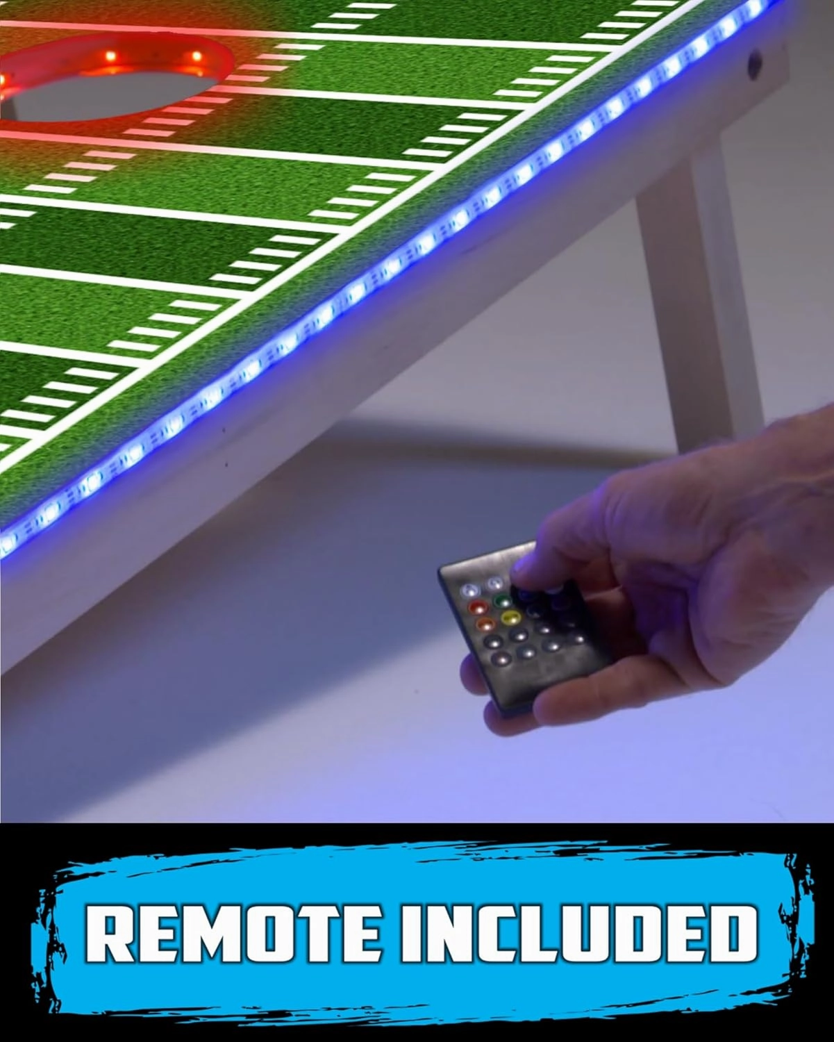 PARTYPONG PartyToss Cornhole Boards/Bean Bag Toss Game Set w/Optional LED Lights & Graphics - Choose Your Model